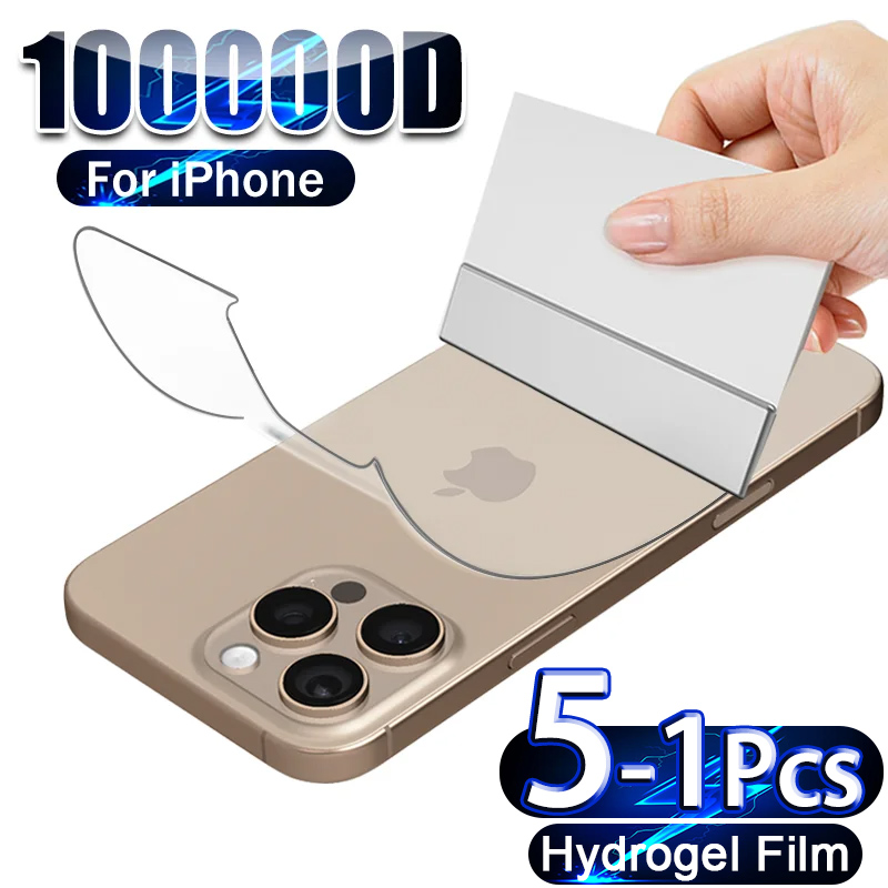 Phone Accessories Unique - 5-1 قطعة هيدروجيل فيلم آيفون 16