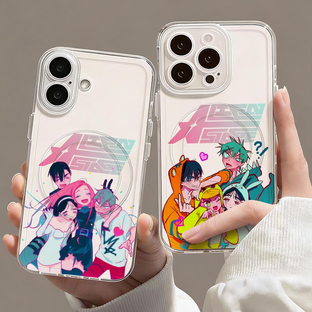 Magnetic Phone Case - جراب هاتف أنيمي A-Alien Stage شفاف