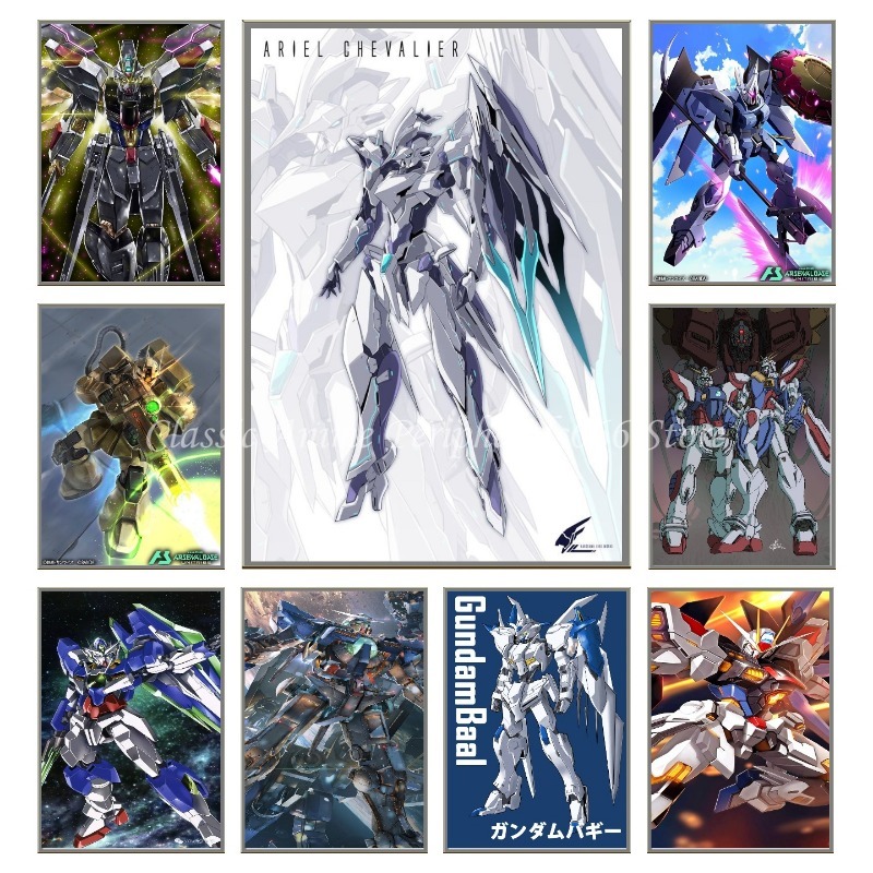 Phone Accessories Poster - مجموعة هواتف BANDAI-Anime ملصق قماش جاندام
