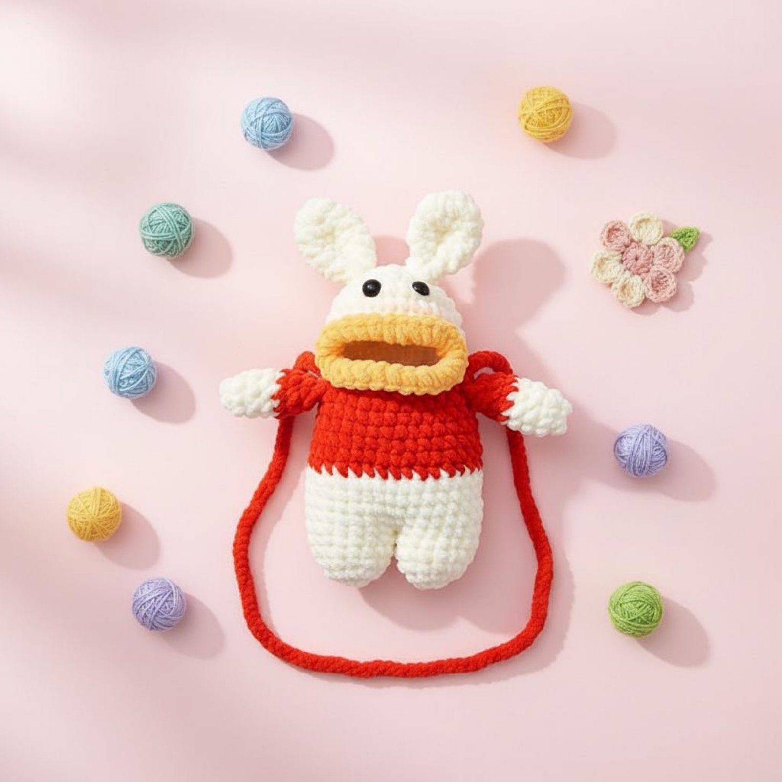 Phone Accessories Crochet - حقيبة هاتف على شكل ضفدع مصنوعة