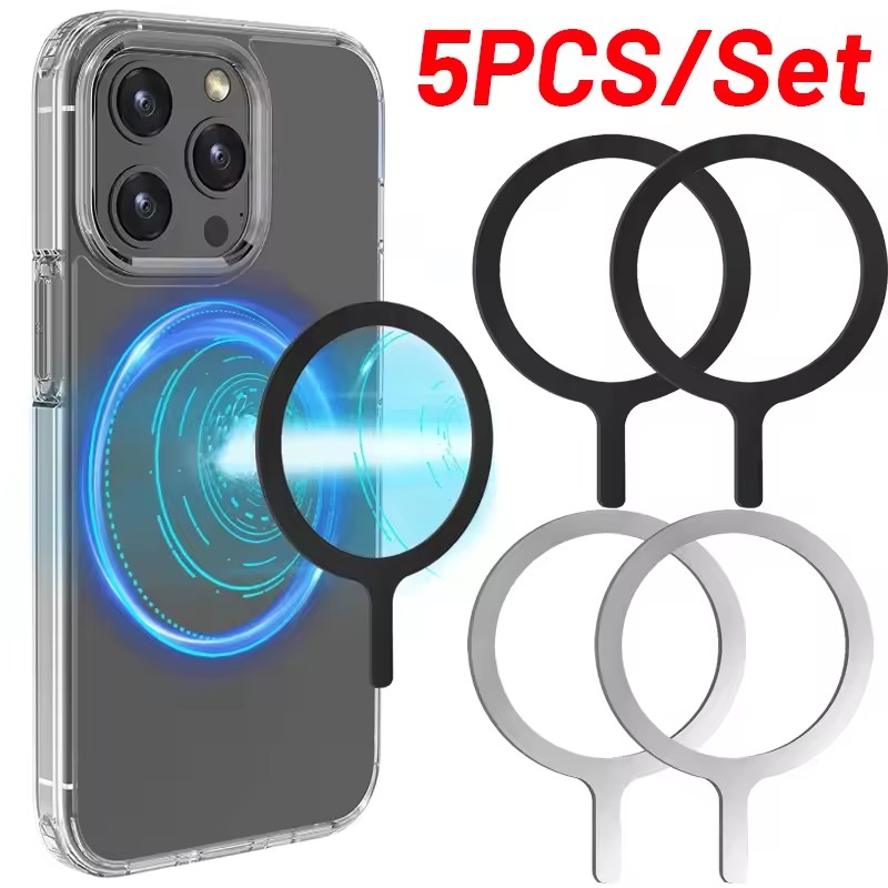 Car Mount Phone - 5-1 قطعة حلقة لاصقة لشحن ماج