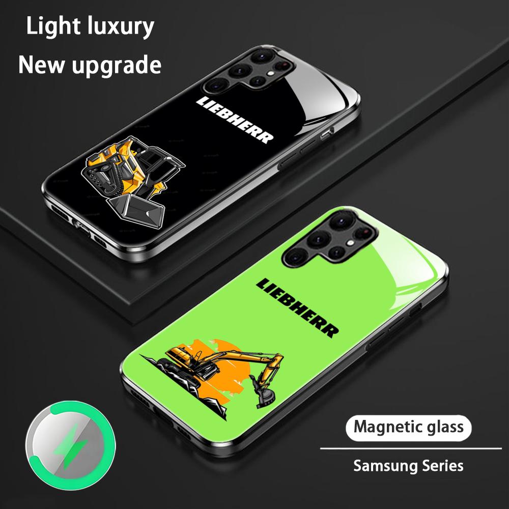 Magnetic Phone Case - جراب هاتف LOGO L-liebherr Excavator لهاتف
