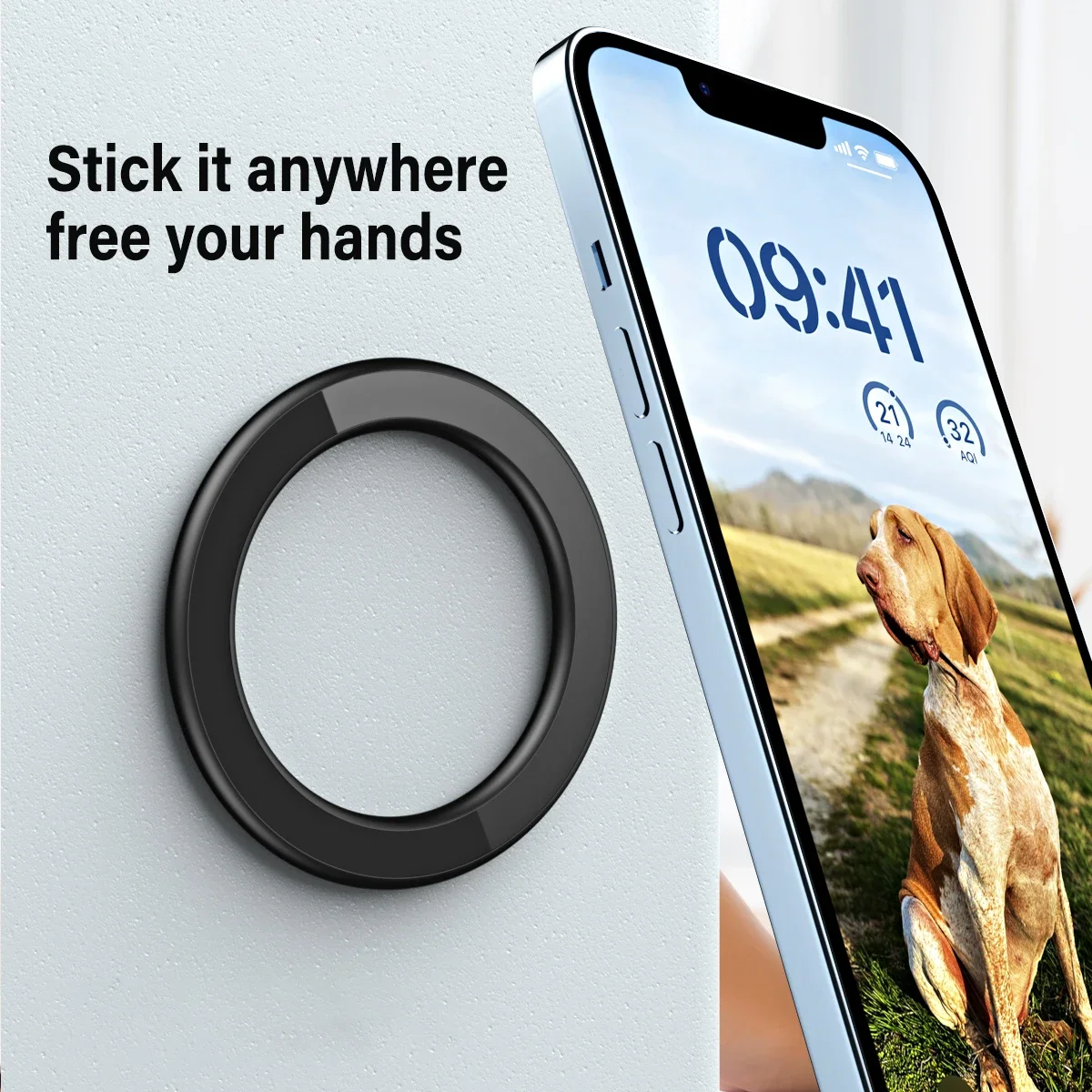 حامل حلقي مغناطيسي لاصق قوي مت - مراجعة Car Mount Phone وسعره