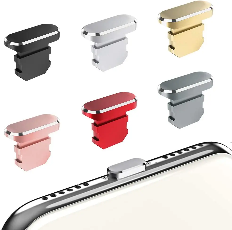 قطعتان من سدادات الغبار المعدن - مراجعة Phone Accessories Unique وسعره