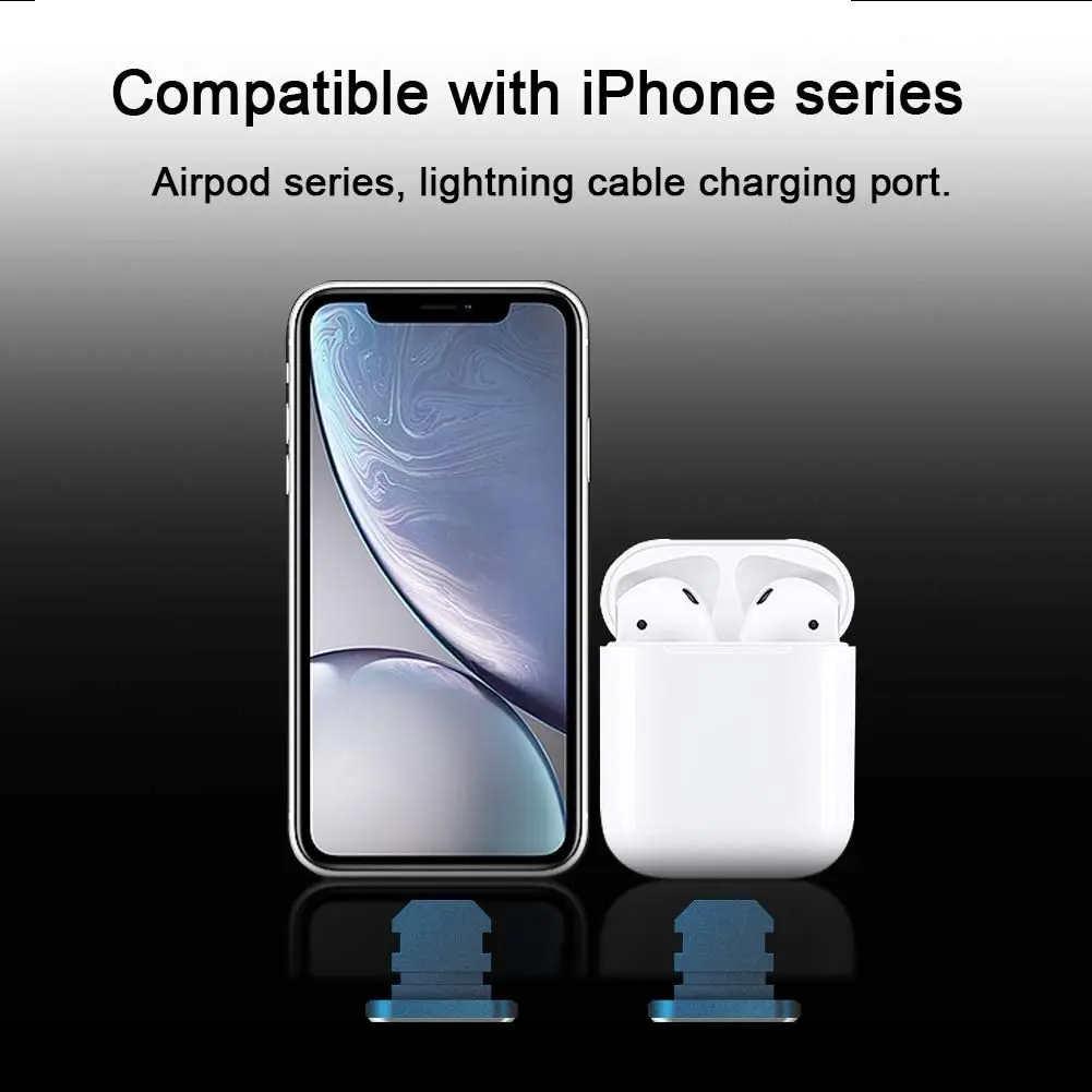 قطعتان من سدادات الغبار المعدن - مراجعة Phone Accessories Unique وسعره