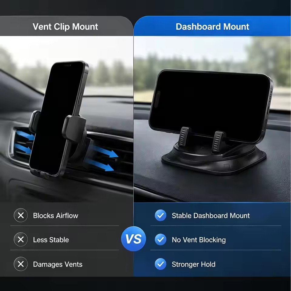 360 °   حامل هاتف محمول للسيار - مراجعة Car Mount Phone وسعره