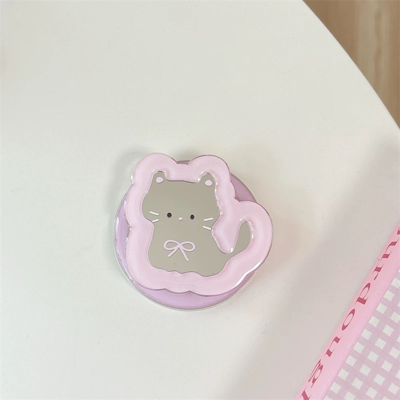 حامل هاتف تلسكوبي بمرآة كرتوني - مراجعة Phone Accessories Crochet وسعره