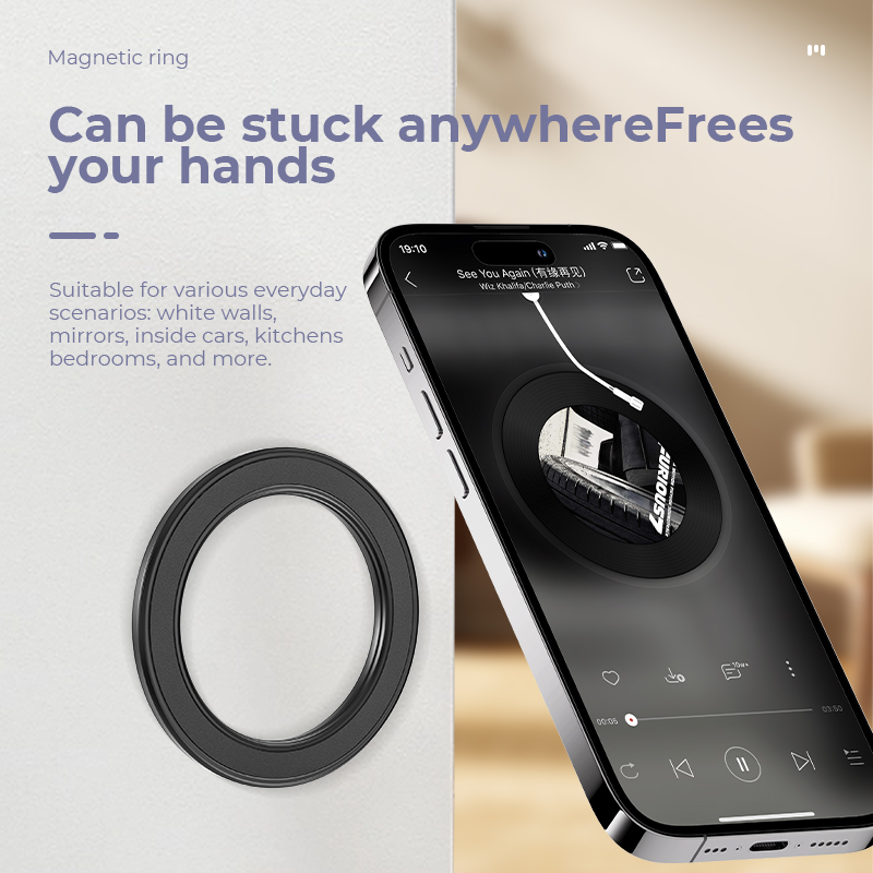ل Magsafe حامل هاتف حلقي مغناط - مراجعة Car Mount Phone وسعره