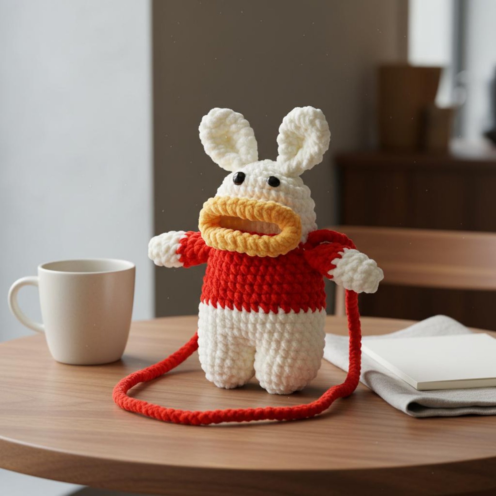 حقيبة هاتف على شكل ضفدع مصنوعة - مراجعة Phone Accessories Crochet وسعره