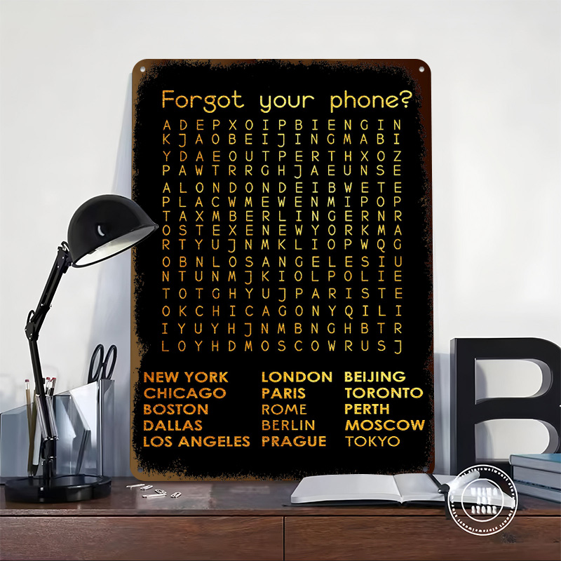 لافتة معدنية بتصميم 'هل نسكت م - مراجعة Phone Accessories Poster وسعره