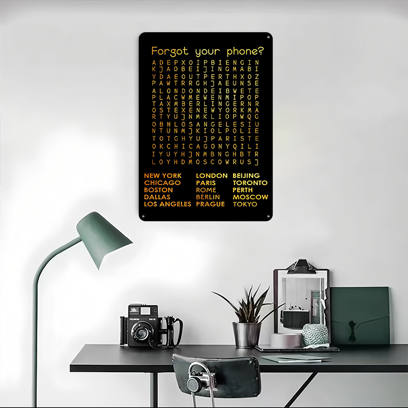 لافتة معدنية بتصميم 'هل نسكت م - مراجعة Phone Accessories Poster وسعره