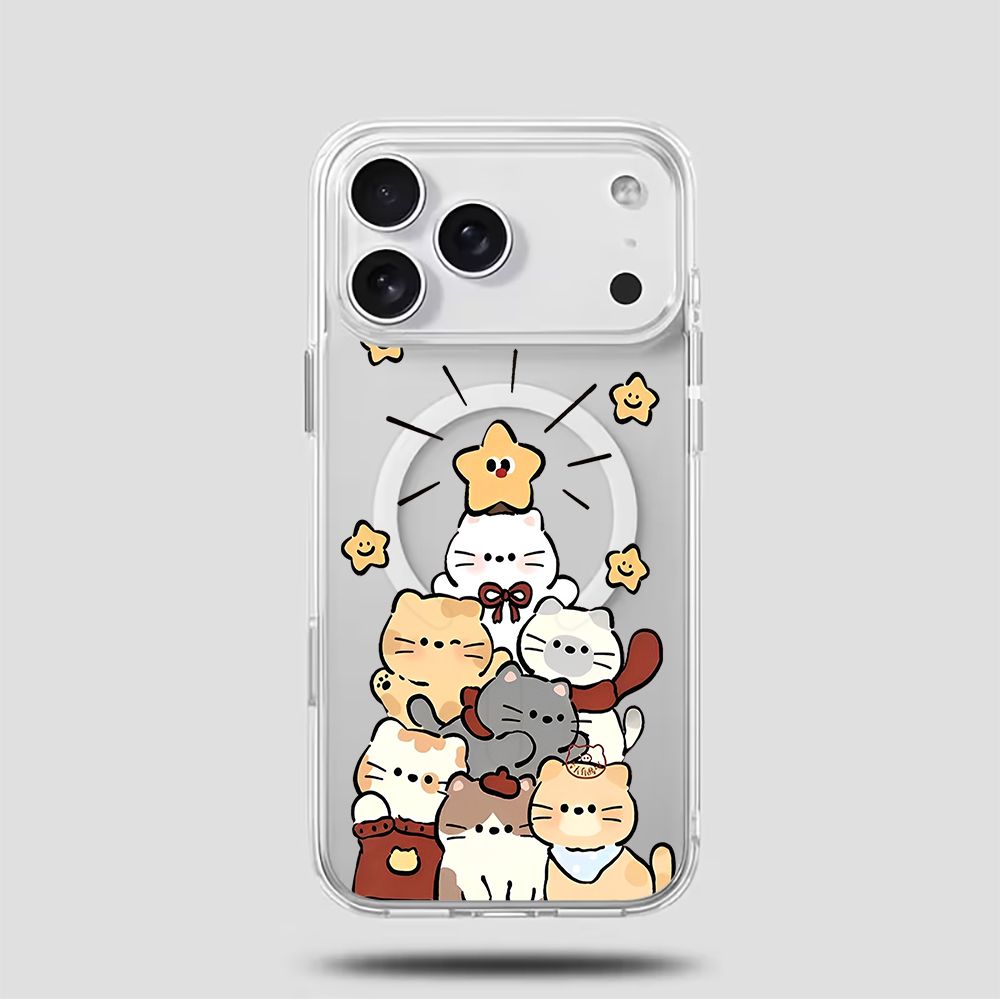 غطاء هاتف شفاف بتصميم قطة كرتو - مراجعة Magnetic Phone Case وسعره